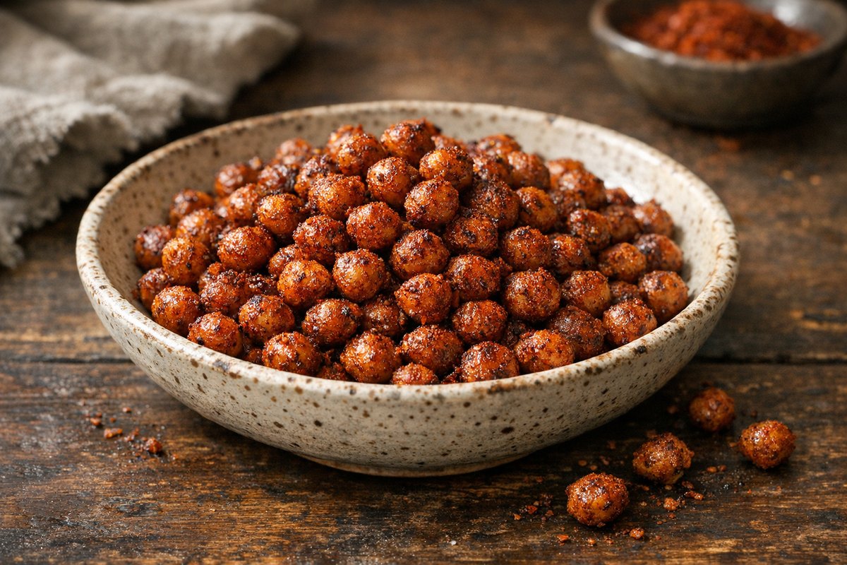 Crispy Indian-Spiced Roasted Chickpeas