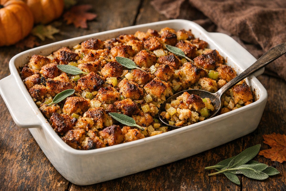 Indian-Spiced Thanksgiving Stuffing