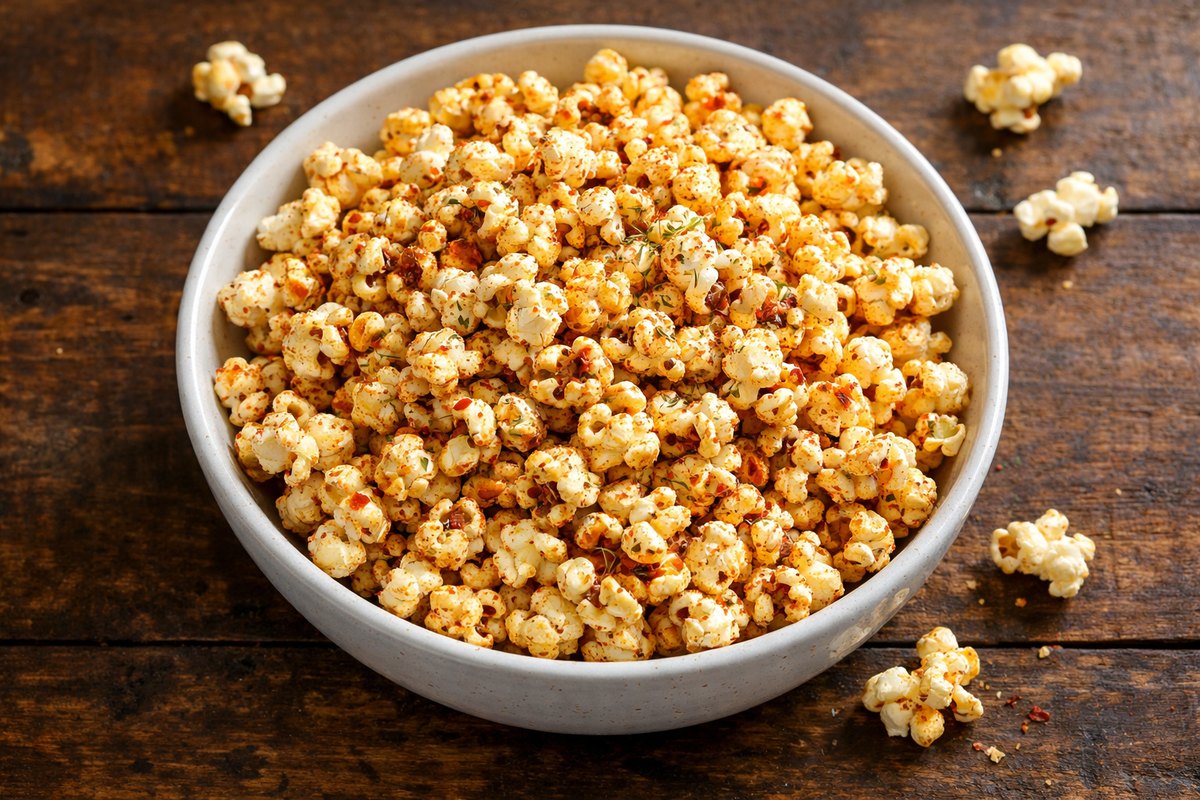 Masala Popcorn with Indian Spiced Butter
